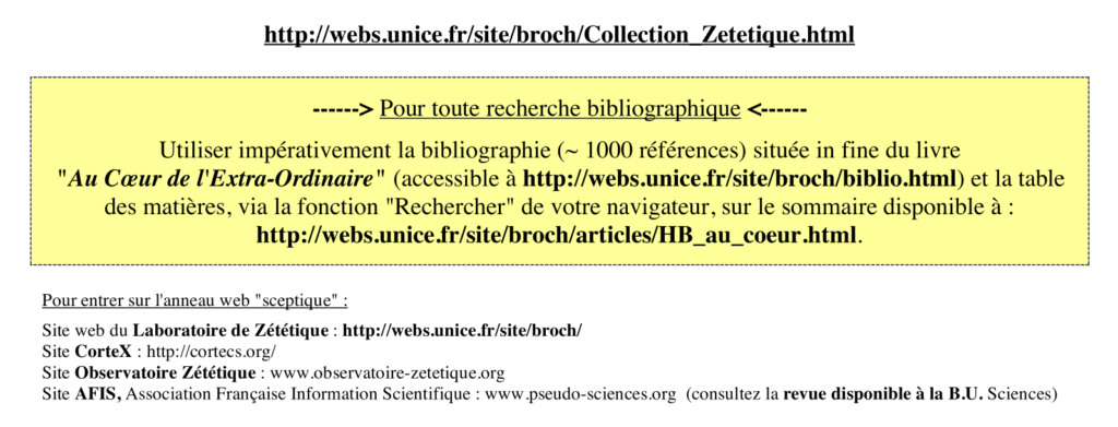 Capture d'écran des consignes données aux étudiants pour leur mémoire leur recommandant d'acheter des livres de Broch.