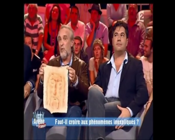 Photo de l'émission avec Henri Broch au coté de Paul-Éric Blanrue.
